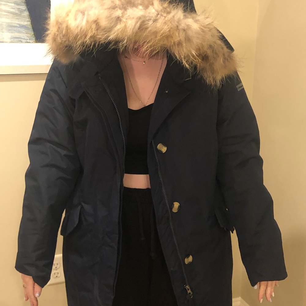 Designer jacket with fur